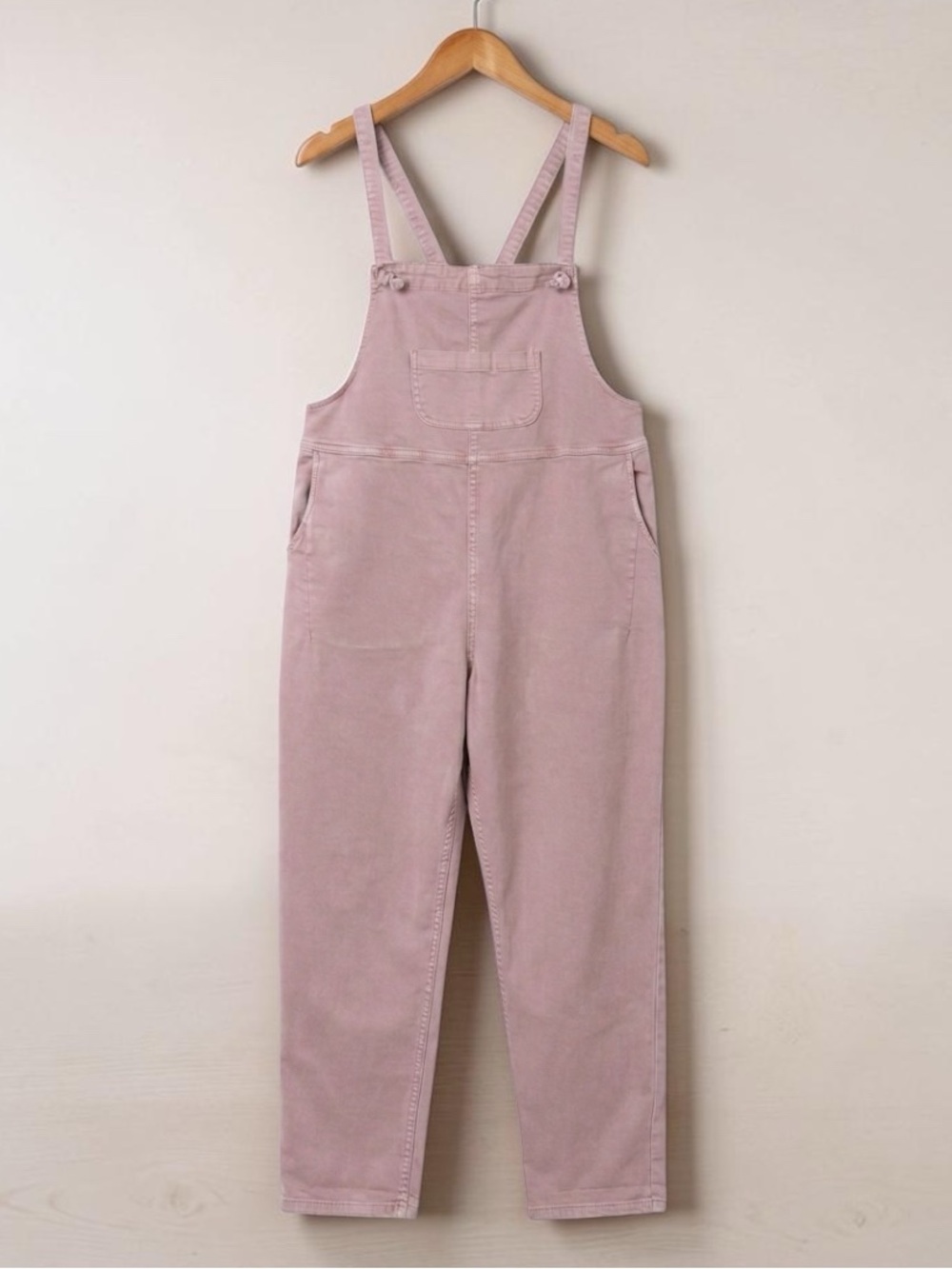 Pilcro Dusty Pink Denim Overalls